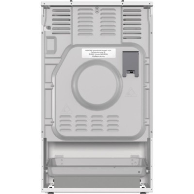 Плита Gorenje комбінована, 70л, 50x60см, дисплей, IconLed, чавун, білий