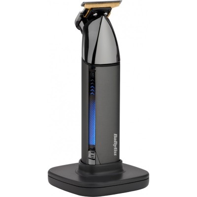 Тример Babyliss Super-X Metal Black Edition, для вусів та бороди, акум., насадок-2, кейс, підставка, сталь, чорно-сірий Тример Babyliss Super-X Metal Black Edition, для вусів та бороди, акум., насадок-2, кейс, підставка, сталь, чорно-сірий
