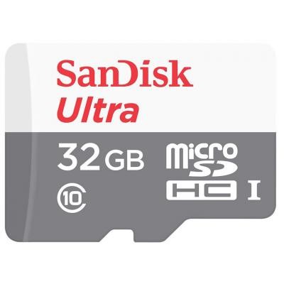 Карта памяти SANDISK 32GB microSDHC class10 UHS-I (SDSQUNB-032G-GN3MN)