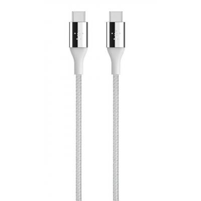 Дата кабель USB 3.1 Type-C to Type-C 1.2m MIXIT DuraTek silver Belkin (F2CU050bt04-SLV)