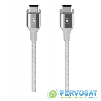 Дата кабель USB 3.1 Type-C to Type-C 1.2m MIXIT DuraTek silver Belkin (F2CU050bt04-SLV)