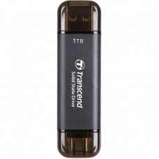 Портативний SSD Transcend 1TB USB 3.1 Gen 2 Type-A + Type-C ESD310 Чорний Портативний SSD Transcend 1TB USB 3.1 Gen 2 Type-A + Type-C ESD310 Чорний