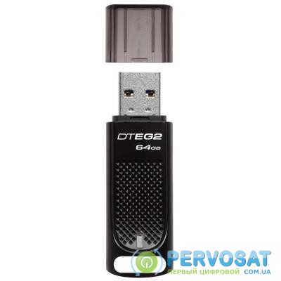 USB флеш накопитель Kingston 64GB DataTraveler Elite G2 Metal Black USB 3.1 (DTEG2/64GB)