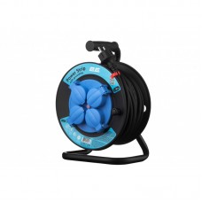 Подовжувач мережевий 2E 4хТип F, 3х1.5мм кв, 16A, на котушці, 20м, чорно-синій Подовжувач мережевий 2E 4хТип F, 3х1.5мм кв, 16A, на котушці, 20м, чорно-синій