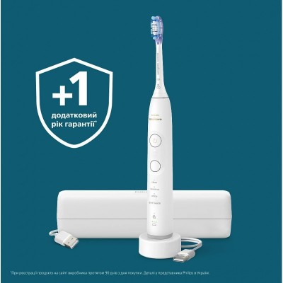 Щітка зубна електр. Philips, Sonicare 7100 Series, 62т. колив/хв, насадок-1, футляр, білий