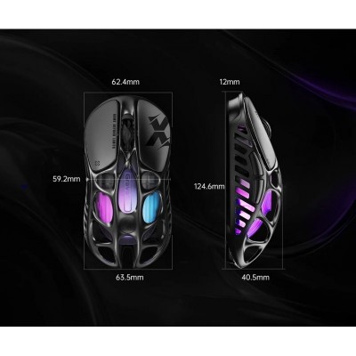 Миша GravaStar Mercury X, BT/WL/USB-A, RGB, чорний Миша GravaStar Mercury X, BT/WL/USB-A, RGB, чорний