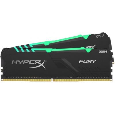 Модуль памяти для компьютера DDR4 64GB (2x32GB) 2666 MHz HyperX Fury RGB Kingston (HX426C16FB3AK2/64)