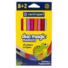 Фломастери Centropen 2599 Duomagic, 10шт (8 tones + 2 different erasers) (2599/10) Фломастери Centropen 2599 Duomagic, 10шт (8 tones + 2 different erasers) (2599/10)
