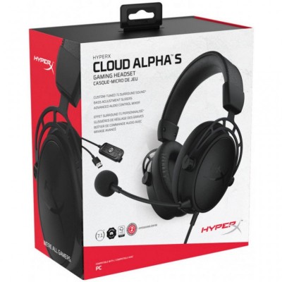 Навушники HyperX Cloud Alpha S Blackout (HX-HSCAS-BK/WW)