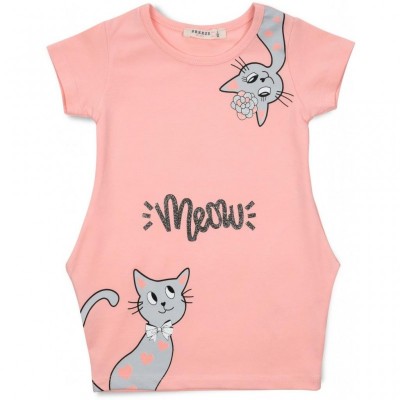 Плаття Breeze з котиком (14354-104G-peach)