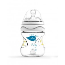 Пляшка для годування Nuvita Mimic 150 мл 0м+ Антиколікова, біла NV6010White Пляшка для годування Nuvita Mimic 150 мл 0м+ Антиколікова, біла NV6010White