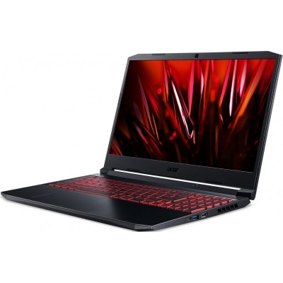 Ноутбук Acer Nitro 5 AN515-45 15.6FHD IPS 144Hz/AMD R5 5600H/16/512F/NVD1650-4/Lin/Black
