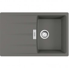 Мийка кухонна Franke Centro, фраграніт, прямокутник, з крилом, 780х500х200мм, чаша - 1, накладна, CNG 611-78, сірий камінь