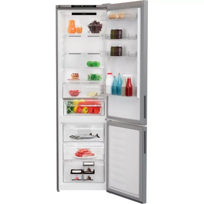 Холодильник Indesit з нижн. мороз., 202.5x60х67, холод.відд.-253л, мороз.відд.-109л, 2дв., А++, NF, сріблястий