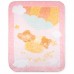 Детское одеяло Luvena Fortuna розовое с рисунком животных (H9269)