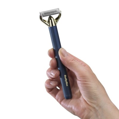 Тример Babyliss X- Blade Super-X Metal, для вусів та бороди, акум., насадок-4, кейс, підставка, сталь, синій Тример Babyliss X- Blade Super-X Metal, для вусів та бороди, акум., насадок-4, кейс, підставка, сталь, синій