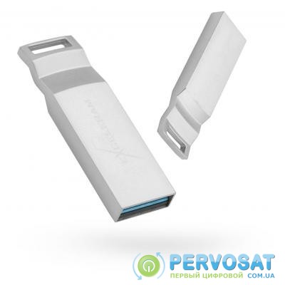 USB флеш накопитель eXceleram 16GB U2 Series Silver USB 3.1 Gen 1 (EXP2U3U2S16)