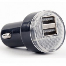 Зарядний пристрій EnerGenie USB 2.1A black (EG-U2C2A-CAR-02) Зарядний пристрій EnerGenie USB 2.1A black (EG-U2C2A-CAR-02)
