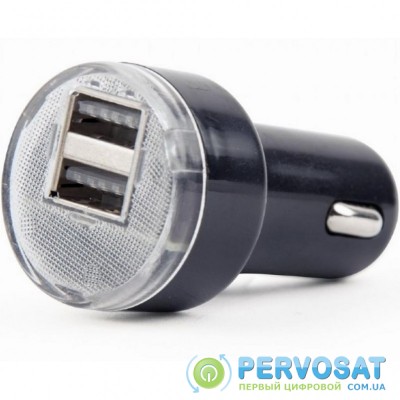 Зарядное устройство EnerGenie USB 2.1A black (EG-U2C2A-CAR-02)