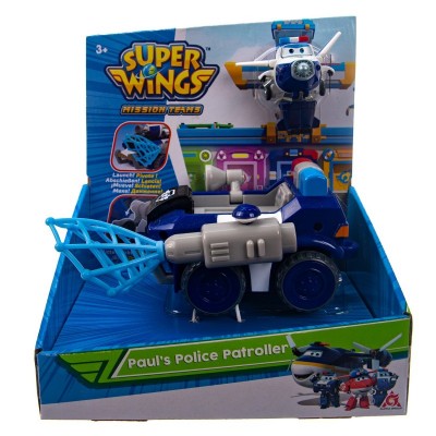 Ігровий набір Super Wings Paul's Police Rover, Поліцейський автомобіль Пола