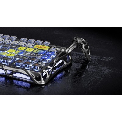 Клавіатура механічна GravaStar Mercury K1 Pro 80keys, GravaStar x Kailh Speedy Mint, BT/WL/USB, Interstellar Silver