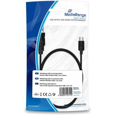 Дата кабель USB 3.0 AM to Mini USB 1.5m MediaRange (MRCS113)