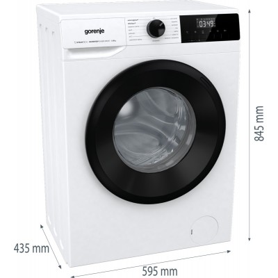Пральна машина Gorenje W1NHPI60SCS/P фронтальна, 6кг, 1000, A+++, 43.5см, дисплей, пар, інвертор, білий