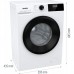 Пральна машина Gorenje W1NHPI60SCS/P фронтальна, 6кг, 1000, A+++, 43.5см, дисплей, пар, інвертор, білий