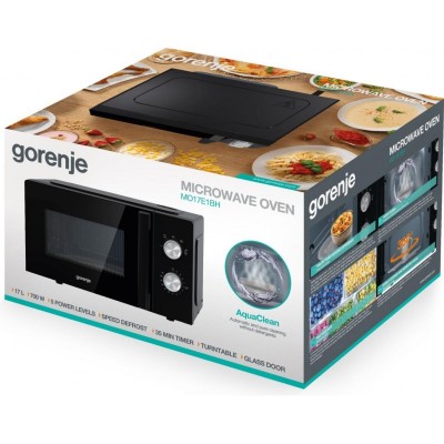 Мікрохвильова піч Gorenje, 17л, мех. керув., 700Вт, чорний