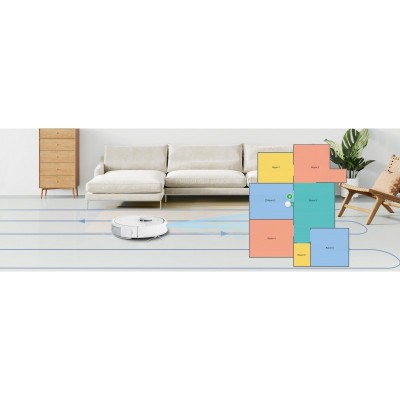 Робот-пилосос Roborock Q7 TF, h=9.9см, вологе прибирання, конт пил -0.4л, автон. робота до 150хв, Wi-Fi, білий Робот-пилосос Roborock Q7 TF, h=9.9см, вологе прибирання, конт пил -0.4л, автон. робота до 150хв, Wi-Fi, білий