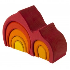 Nic Конструктор дерев'яний Будинок Габлі червоний NIC523020 Nic Конструктор дерев'яний Будинок Габлі червоний NIC523020