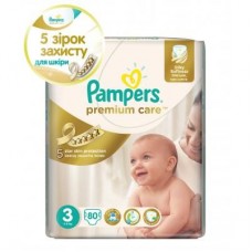 Підгузок Pampers Premium Care Midi (4-9 кг), 80шт (4015400507499) Підгузок Pampers Premium Care Midi (4-9 кг), 80шт (4015400507499)