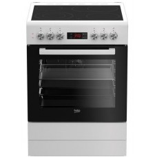 Плита електрична Beko FSM67320GWS - склокераміка/60х60 см/4 зони/8 функц/дисплей/72л/білий Плита електрична Beko FSM67320GWS - склокераміка/60х60 см/4 зони/8 функц/дисплей/72л/білий