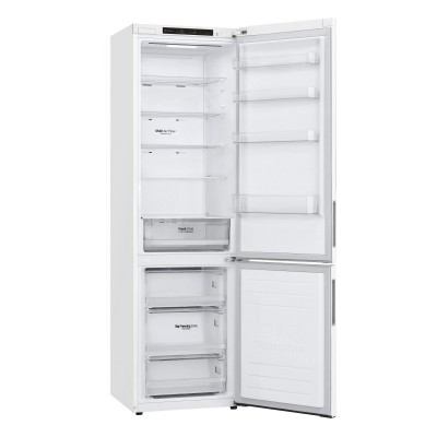 Холодильник LG з нижн. мороз., 203x60х68, холод.відд.-277л, мороз.відд.-107л, 2дв., А++, NF, інв., диспл внутр., зона св-ті, білий