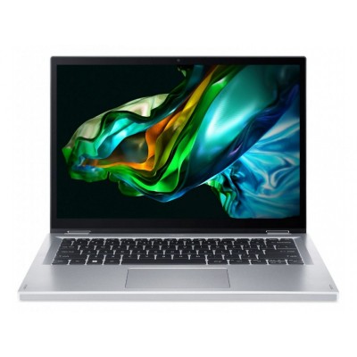 Ноутбук Acer Aspire 3 Spin 14 A3SP14-31PT 14&quot; WUXGA IPS Touch, Intel i3-N305, 8GB, F256GB, UMA, Lin, сріблястий