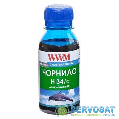 Чернила WWM HP № 22/134/136 100г Cyan (H34/C-2)