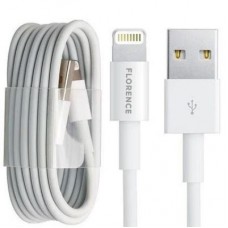 Дата кабель USB 2.0 AM to Lightning 1.0m 3A White Florence (FL-2200-WL) Дата кабель USB 2.0 AM to Lightning 1.0m 3A White Florence (FL-2200-WL)