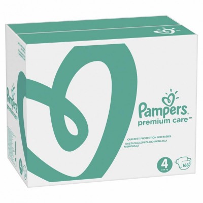 Подгузник Pampers Premium Care Maxi Размер 4 (9-14 кг) 168 шт (8001090379511)