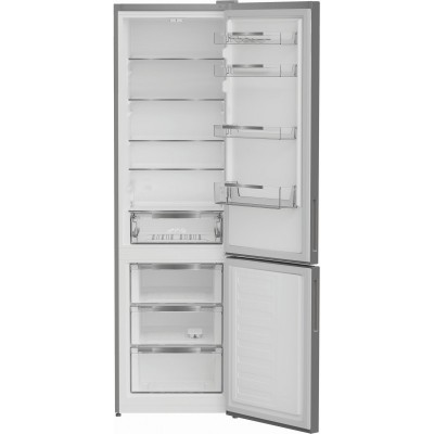 Холодильник Indesit з нижн. мороз., 202.5x60х67, холод.відд.-266л, мороз.відд.-120л, 2дв., А++, ST, сріблястий