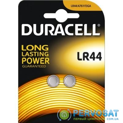 Батарейка Duracell LR44 / V13GA / A76 * 2 (5000394504424 / 81546864)