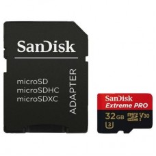 Карта пам'яті SANDISK 32GB microSD class 10 V30 A1 UHS-I U3 4K Extreme Pro (SDSQXCG-032G-GN6MA) Карта пам'яті SANDISK 32GB microSD class 10 V30 A1 UHS-I U3 4K Extreme Pro (SDSQXCG-032G-GN6MA)