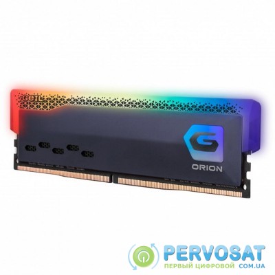 Модуль памяти для компьютера DDR4 8GB 3200 MHz Orion RGB Titanium Gray GEIL (GOSG48GB3200C16BSC)