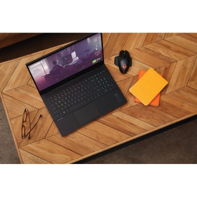 Ноутбук HP OMEN 15-en1010ua 15.6FHD IPS 144Hz/AMD R5 5600H/16/512F/NVD3060-6/DOS/Silver