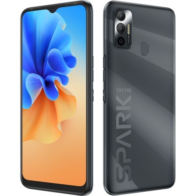 Смартфон TECNO Spark 7 (KF6n) 4/64Gb NFC Dual SIM Magnet Black