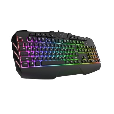 Клавіатура мембрана Trust GXT 881 Odyss semi-mech 114key, USB-A, EN/RU, RGB, чорний