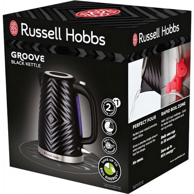 Електрочайник Russell Hobbs 26380-70 Groove, чорний