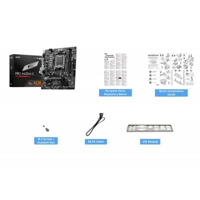 Материнcька плата MSI PRO A620M-E sAM5 A620 2xDDR5 M.2 HDMI D-Sub mATX
