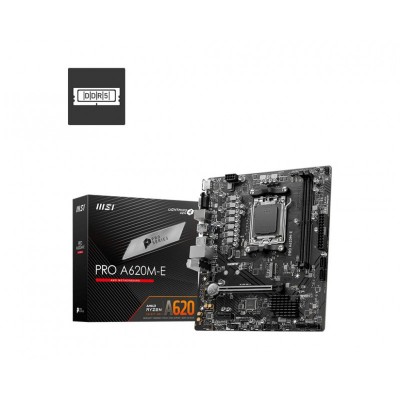 Материнcька плата MSI PRO A620M-E sAM5 A620 2xDDR5 M.2 HDMI D-Sub mATX