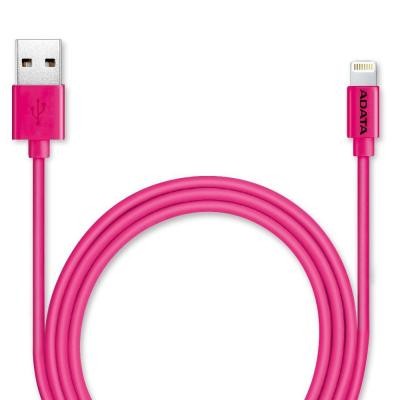 Дата кабель USB 2.0 AM to Lightning 1.0m MFI Pink ADATA (AMFIPL-100CM-CPK)