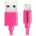 Дата кабель USB 2.0 AM to Lightning 1.0m MFI Pink ADATA (AMFIPL-100CM-CPK)